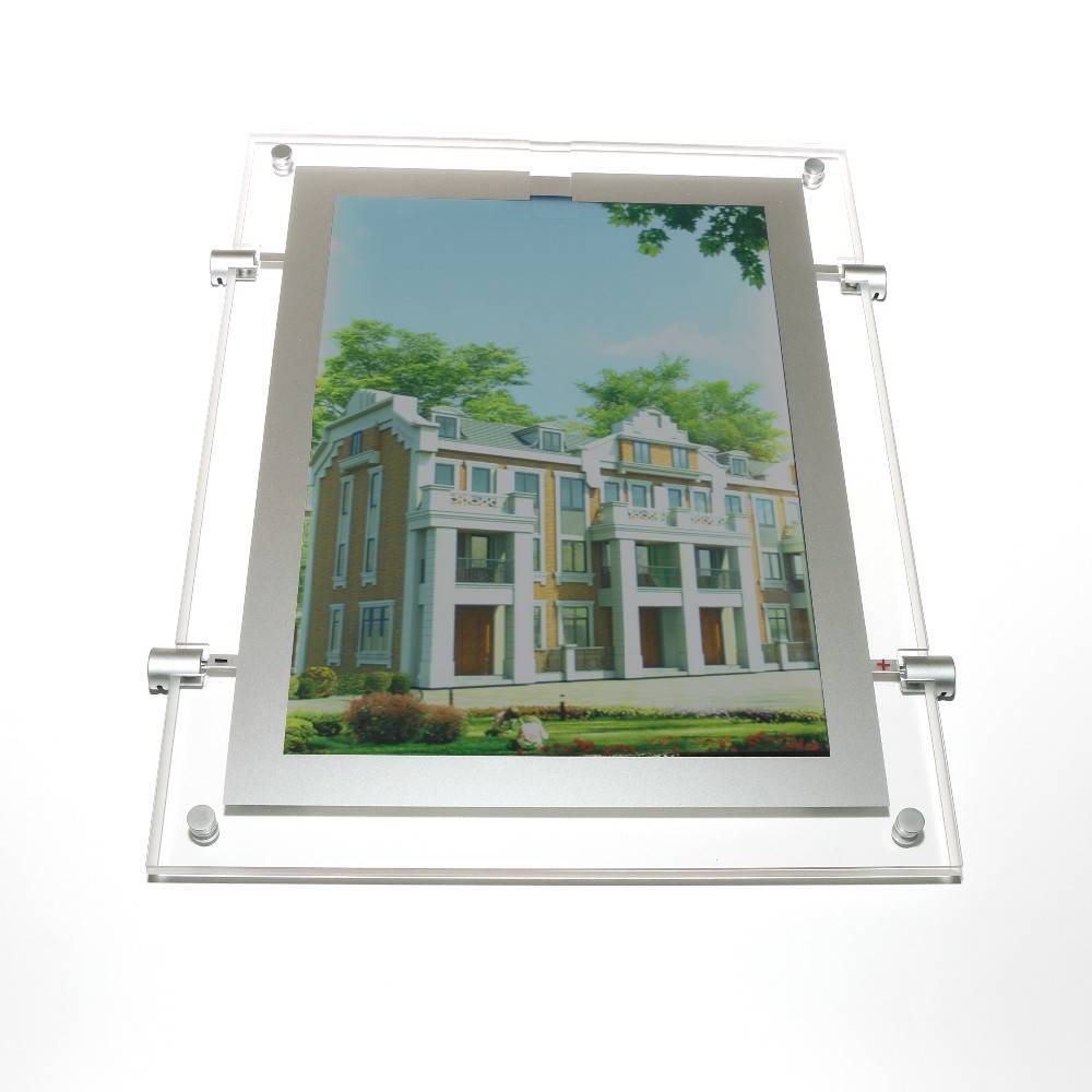 Glass Window Display Acrylic Panel A4 A3 A2 A1 Led Illuminated Real Estate Sign